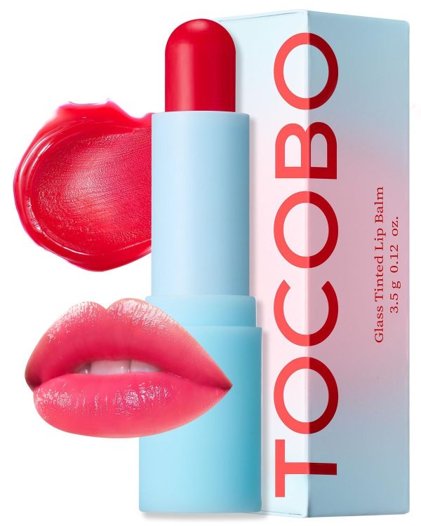 tocobo glass tinted lip balm 011 flush cherry